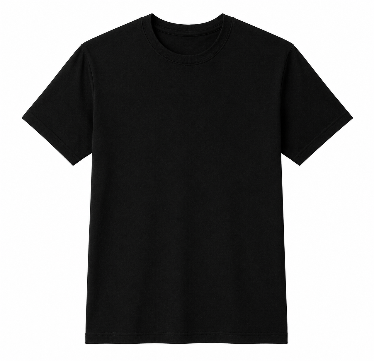 black basic tee
