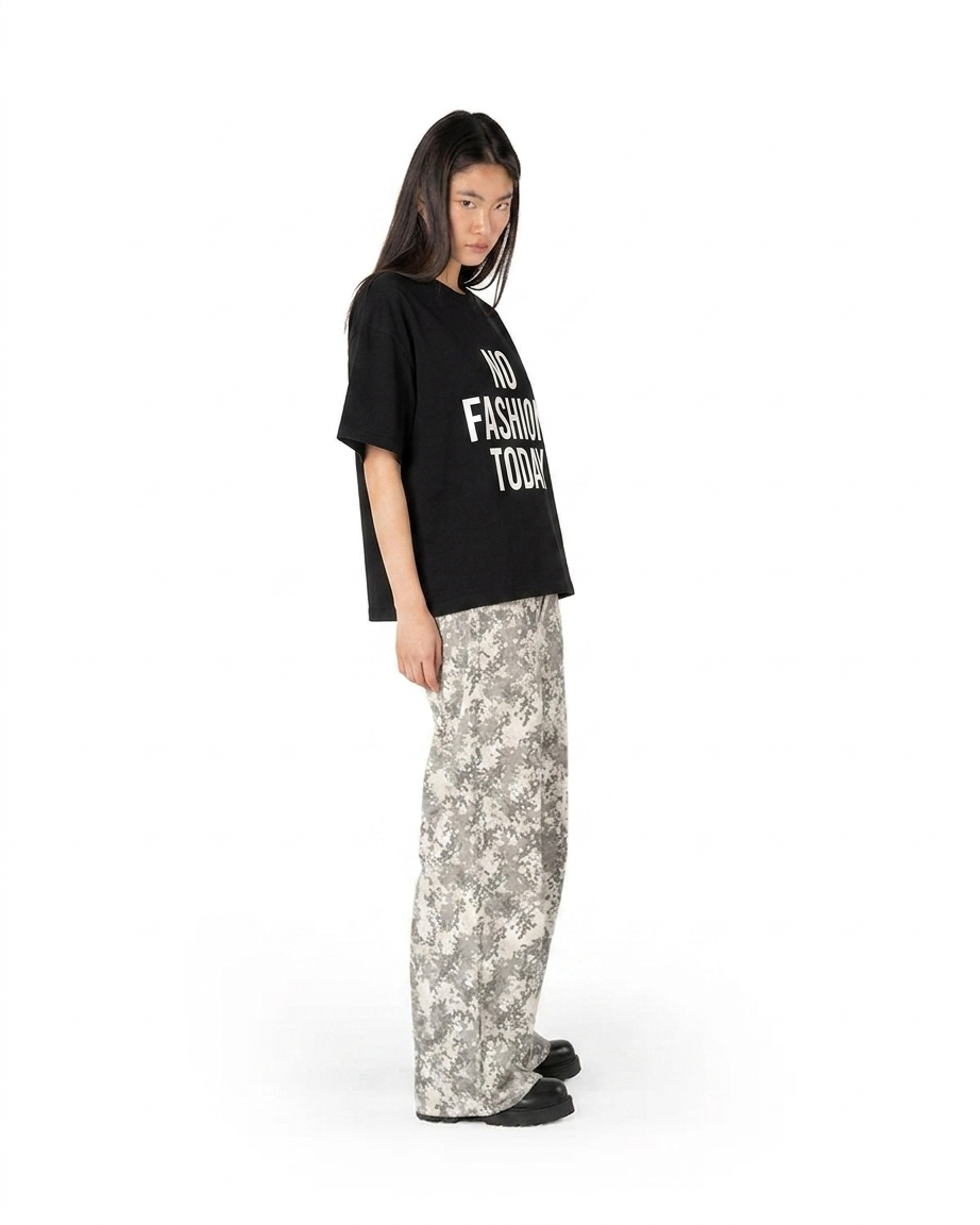 NO FASHON TODAY - BLACK TEE