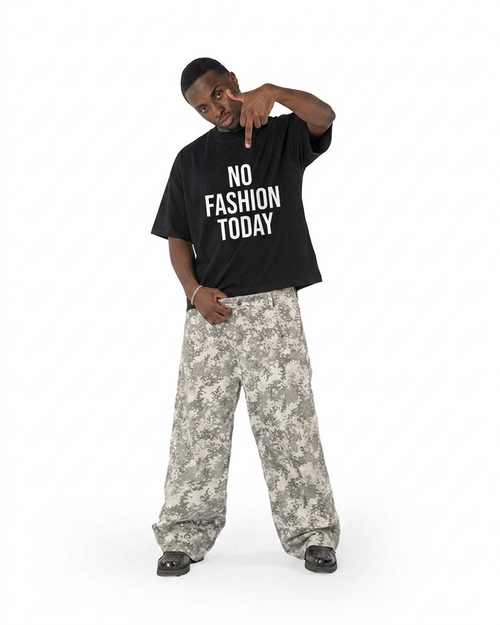 NO FASHON TODAY - BLACK TEE