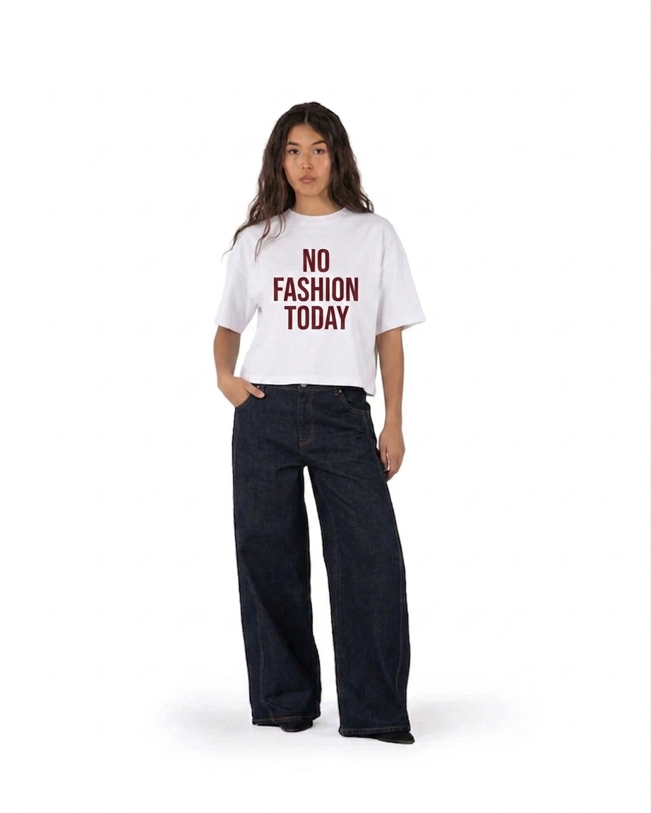 NO FASHON TODAY - WHITE TEE